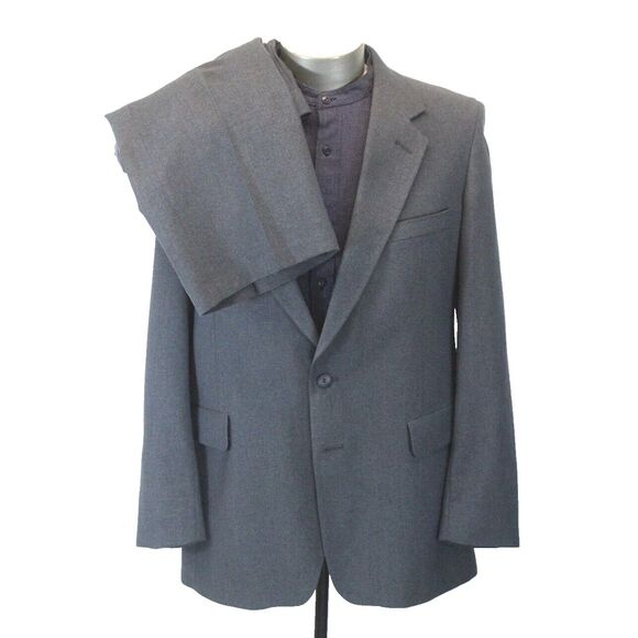 Levi's Other - mens gray Vintage 80s Levis 2pc Pant Action Suit knit business‎ retro usa 42 L